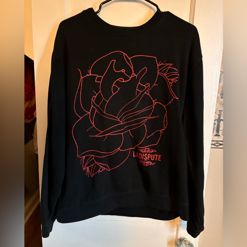 La Dispute heart rose sweatshirt (RARE FIND)